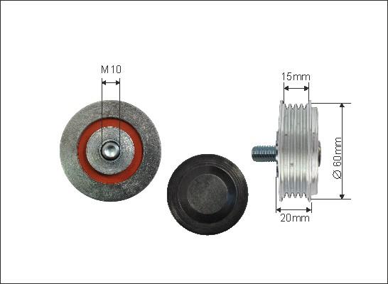 Caffaro 500129 - Umlenk / Führungsrolle, Keilrippenriemen alexcarstop-ersatzteile.com