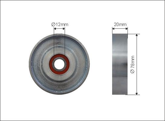 Caffaro 500313 - Umlenk / Führungsrolle, Keilrippenriemen alexcarstop-ersatzteile.com