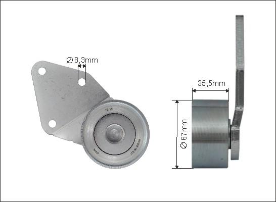 Caffaro 500242 - Umlenk / Führungsrolle, Zahnriemen alexcarstop-ersatzteile.com