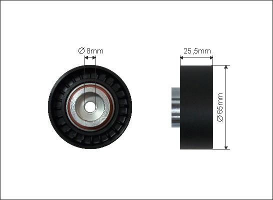 Caffaro 05-06 - Umlenk / Führungsrolle, Keilrippenriemen alexcarstop-ersatzteile.com