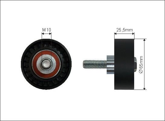 Caffaro 05-19 - Umlenk / Führungsrolle, Keilrippenriemen alexcarstop-ersatzteile.com