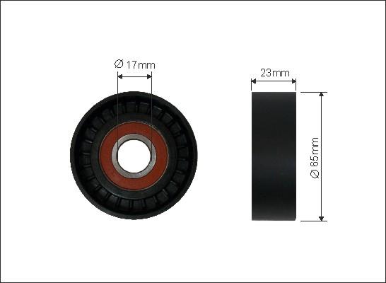 Caffaro 08-98 - Umlenk / Führungsrolle, Keilrippenriemen alexcarstop-ersatzteile.com