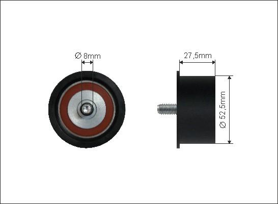 Caffaro 154-49 - Umlenk / Führungsrolle, Zahnriemen alexcarstop-ersatzteile.com