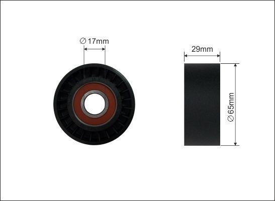 Caffaro 13-96 - Umlenk / Führungsrolle, Keilrippenriemen alexcarstop-ersatzteile.com