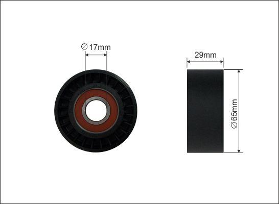 Caffaro 13-00 - Umlenk / Führungsrolle, Keilrippenriemen alexcarstop-ersatzteile.com