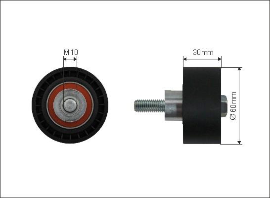 Caffaro 127-10 - Umlenk / Führungsrolle, Zahnriemen alexcarstop-ersatzteile.com