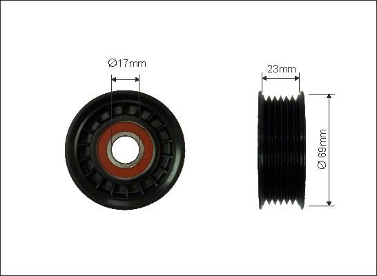 Caffaro 84-98 - Umlenk / Führungsrolle, Keilrippenriemen alexcarstop-ersatzteile.com