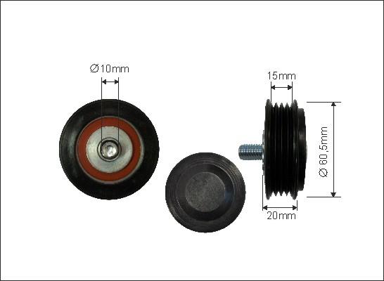 Caffaro 83-25 - Umlenk / Führungsrolle, Keilrippenriemen alexcarstop-ersatzteile.com