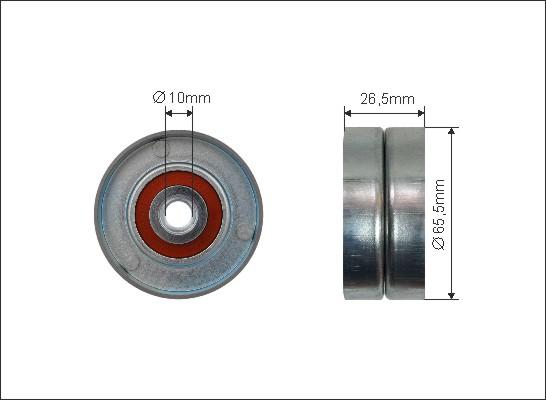 Caffaro 393-14 - Umlenk / Führungsrolle, Keilrippenriemen alexcarstop-ersatzteile.com