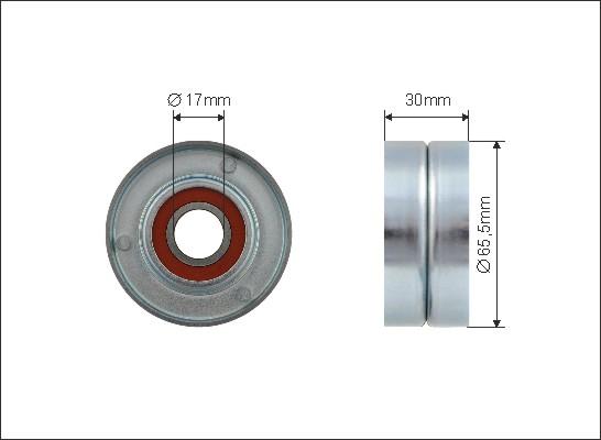 Caffaro 302-00 - Umlenk / Führungsrolle, Keilrippenriemen alexcarstop-ersatzteile.com