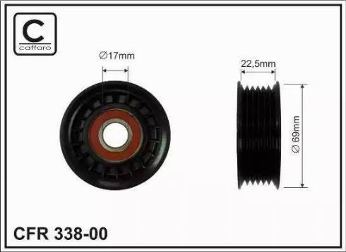 KRAFT AUTOMOTIVE 1223661 - Umlenk / Führungsrolle, Keilrippenriemen alexcarstop-ersatzteile.com