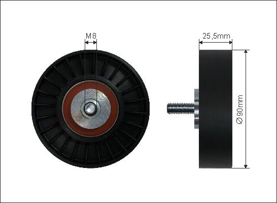 Caffaro 20-28 - Umlenk / Führungsrolle, Keilrippenriemen alexcarstop-ersatzteile.com