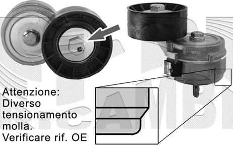 Caliber 00962 - Riemenspanner, Keilrippenriemen alexcarstop-ersatzteile.com