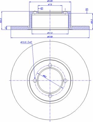 CAR 142.500 - Bremsscheibe alexcarstop-ersatzteile.com