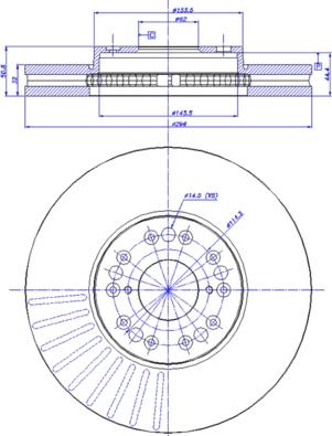 Alanko 10303539 - Bremsscheibe alexcarstop-ersatzteile.com