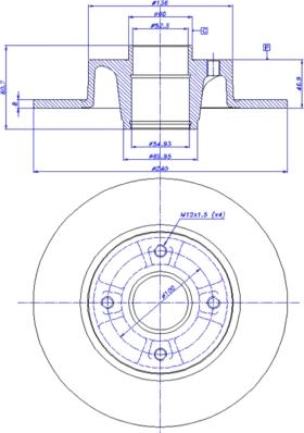 CAR 142.1219 - Bremsscheibe alexcarstop-ersatzteile.com