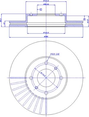 CAR 142.374 - Bremsscheibe alexcarstop-ersatzteile.com