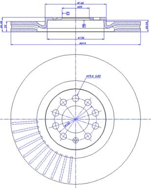 CAR 142.722 - Bremsscheibe alexcarstop-ersatzteile.com