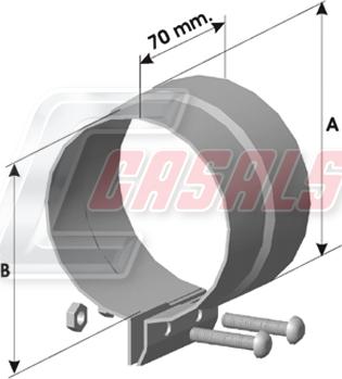 Casals 88722 - Rohrverbinder, Abgasanlage alexcarstop-ersatzteile.com