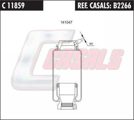 Casals B2266 - Dämpfer, Fahrerhauslagerung alexcarstop-ersatzteile.com