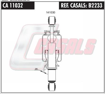 Casals B2233 - Dämpfer, Fahrerhauslagerung alexcarstop-ersatzteile.com