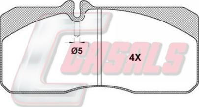 Casals BKM987 - Bremsbelagsatz, Scheibenbremse alexcarstop-ersatzteile.com