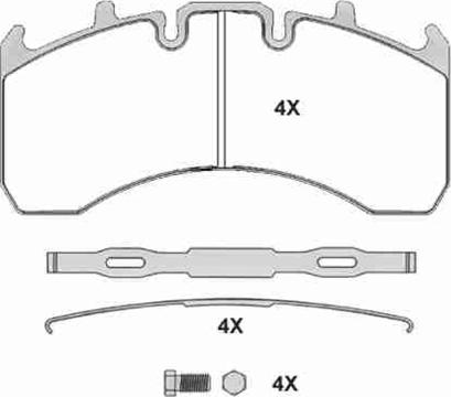 Casals BKM1624 - Bremsbelagsatz, Scheibenbremse alexcarstop-ersatzteile.com