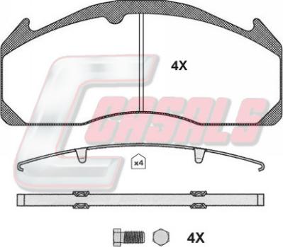 Casals BKM1388 - Bremsbelagsatz, Scheibenbremse alexcarstop-ersatzteile.com