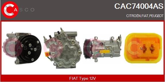 Casco CAC74004AS - Kompressor, Klimaanlage alexcarstop-ersatzteile.com