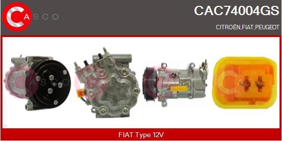 Casco CAC74004GS - Kompressor, Klimaanlage alexcarstop-ersatzteile.com