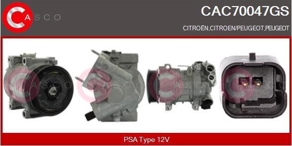 Casco CAC70047GS - Kompressor, Klimaanlage alexcarstop-ersatzteile.com