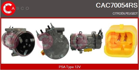 Casco CAC70054RS - Kompressor, Klimaanlage alexcarstop-ersatzteile.com