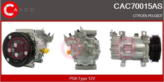 Casco CAC70015AS - Kompressor, Klimaanlage alexcarstop-ersatzteile.com