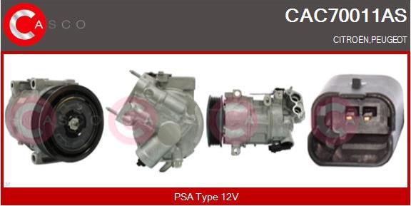 Casco CAC70011AS - Kompressor, Klimaanlage alexcarstop-ersatzteile.com