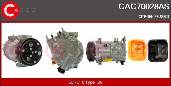 Casco CAC70028AS - Kompressor, Klimaanlage alexcarstop-ersatzteile.com