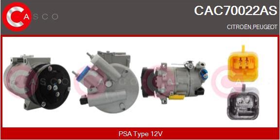 Casco CAC70022AS - Kompressor, Klimaanlage alexcarstop-ersatzteile.com