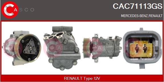 Casco CAC71113GS - Kompressor, Klimaanlage alexcarstop-ersatzteile.com