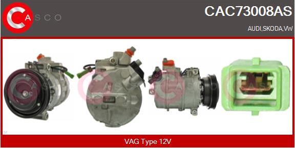 Casco CAC73008AS - Kompressor, Klimaanlage alexcarstop-ersatzteile.com