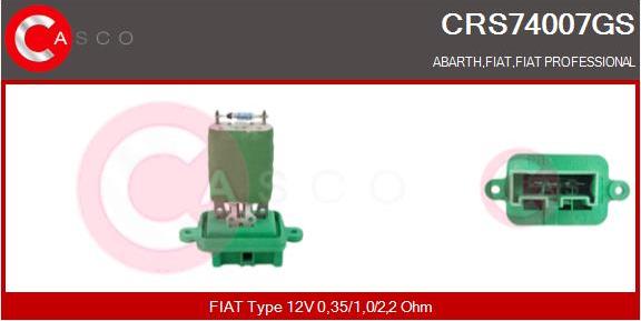 Casco CRS74007GS - Widerstand, Innenraumgebläse alexcarstop-ersatzteile.com