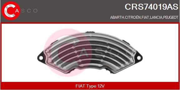 Casco CRS74019AS - Widerstand, Innenraumgebläse alexcarstop-ersatzteile.com