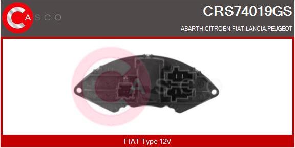 Casco CRS74019GS - Widerstand, Innenraumgebläse alexcarstop-ersatzteile.com