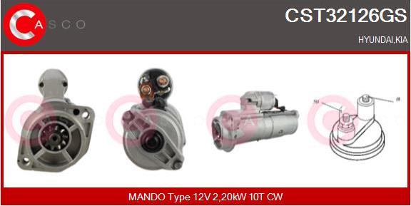 Casco CST32126GS - Starter alexcarstop-ersatzteile.com