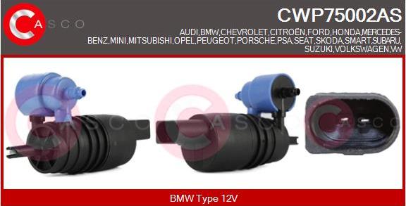 Casco CWP75002AS - Waschwasserpumpe, Scheibenreinigung alexcarstop-ersatzteile.com