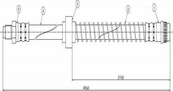 CAVO C800 524D - Bremsschlauch alexcarstop-ersatzteile.com