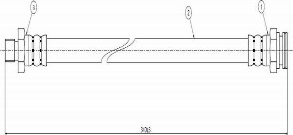 CAVO C800 026A - Bremsschlauch alexcarstop-ersatzteile.com