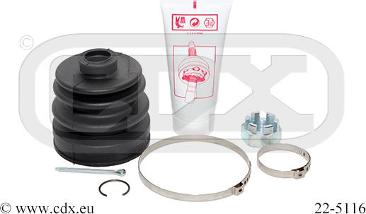 CDX 22-5116 - Faltenbalg, Antriebswelle alexcarstop-ersatzteile.com