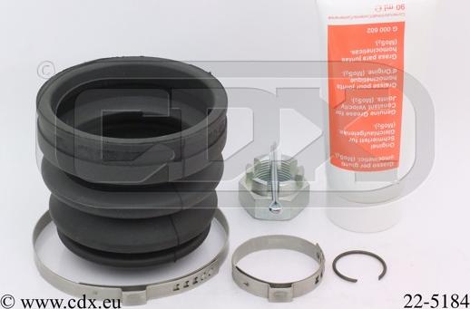 CDX 22-5184 - Faltenbalg, Antriebswelle alexcarstop-ersatzteile.com