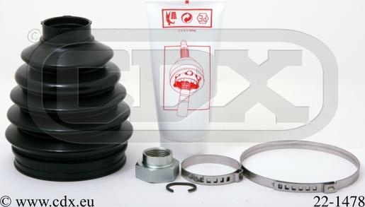 CDX 22-1478 - Faltenbalg, Antriebswelle alexcarstop-ersatzteile.com