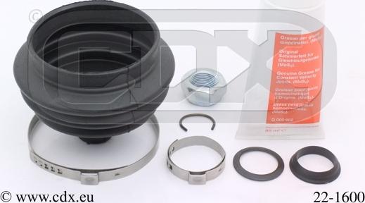 CDX 22-1600 - Faltenbalg, Antriebswelle alexcarstop-ersatzteile.com