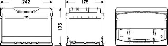 CENTRA CA612 - Starterbatterie alexcarstop-ersatzteile.com